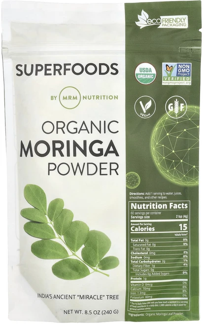 MRM Nutrition 유기농모링가분말 240g(8.5oz), MRMNutrition유기농모링가분말240g85oz, 240g, 1개 - 쿠팡
