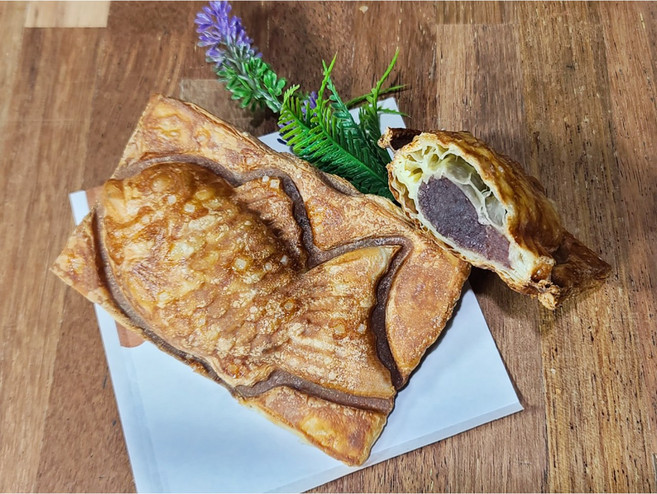 크로와상 붕어빵 (1봉에) 4가지판매 속앙금(찹쌀모찌 카라멜모카 딸기 갈릭버터), 4개, 85g