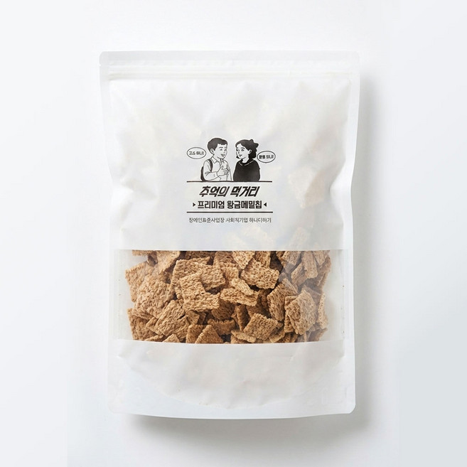 하나더하기 추억의 먹거리 시리즈 뻥튀기 8종, 1개, 메밀칩