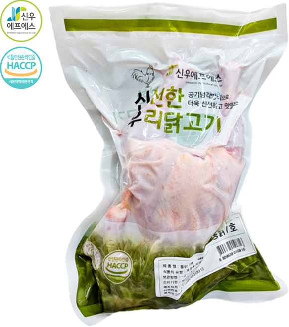 신우에프에스 냉장 생닭 통닭 7호 백숙용, 1개, 650g