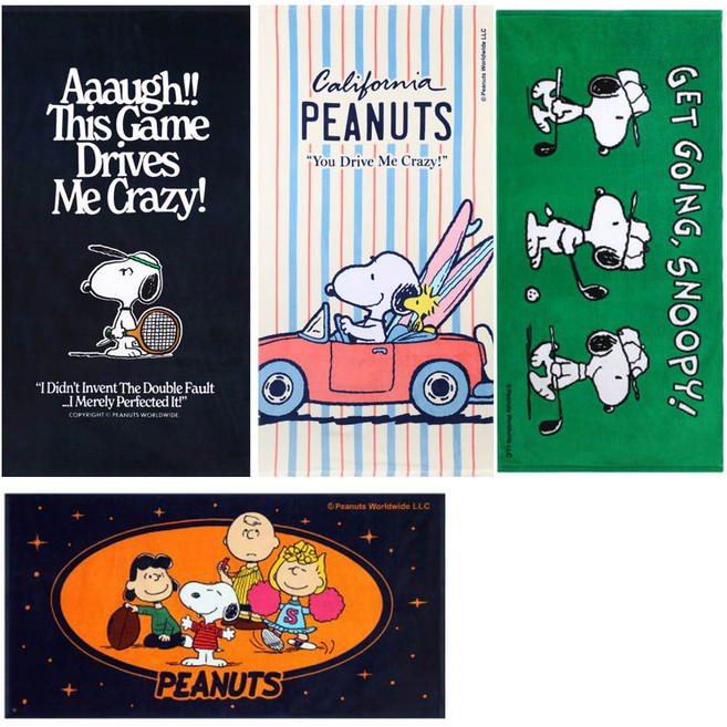 송월비치타올 2024-2025년 신상품 스누피 비치타월 수건 우드스톡 바스 대형바캉스 필수품, 4.로드76, 1개