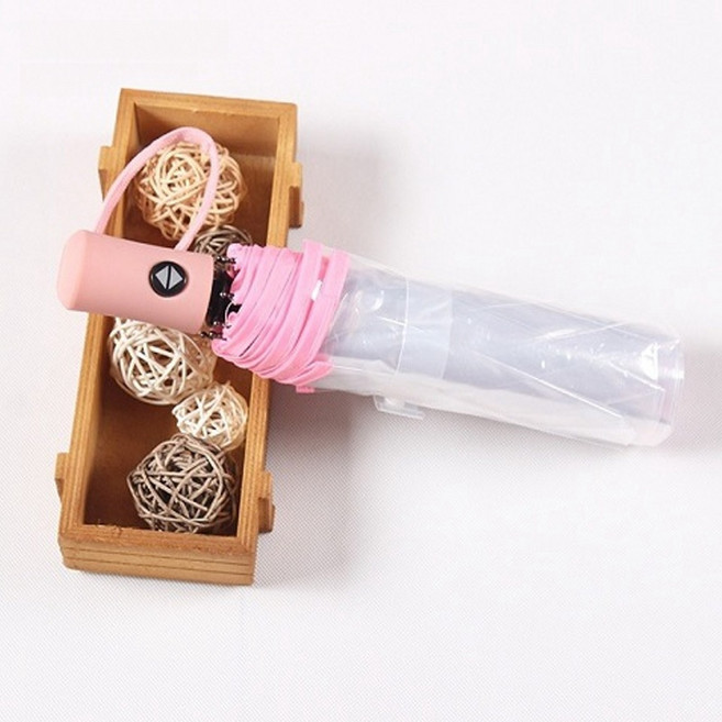 테리아 투명 3단 우산 자동우산 시야확보 안전한우산 투명우산 G518-015