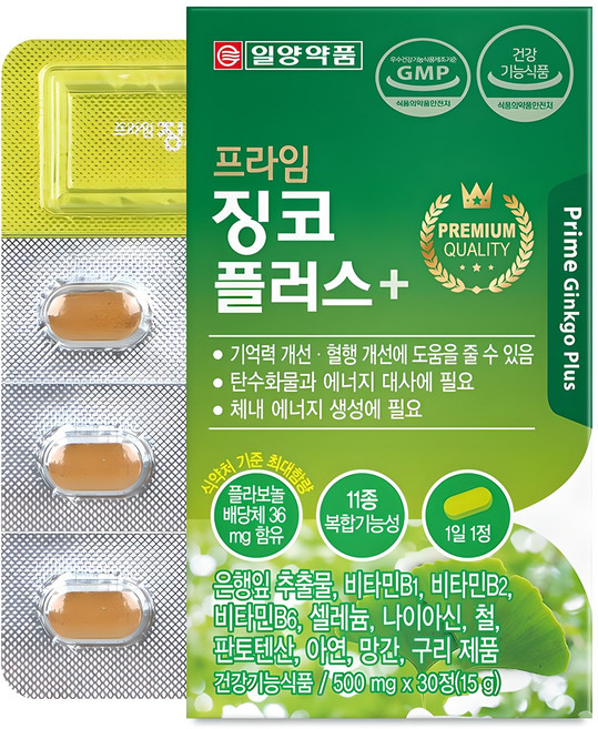 일양약품 프라임 징코 플러스, 30정, 1개