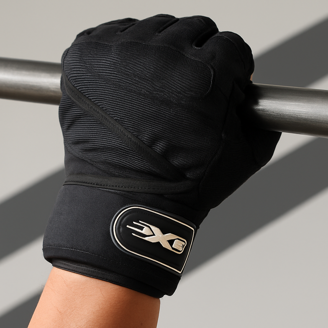 기리니 튼튼한 미끄럼 방지 헬스 장갑, 1개, 블랙