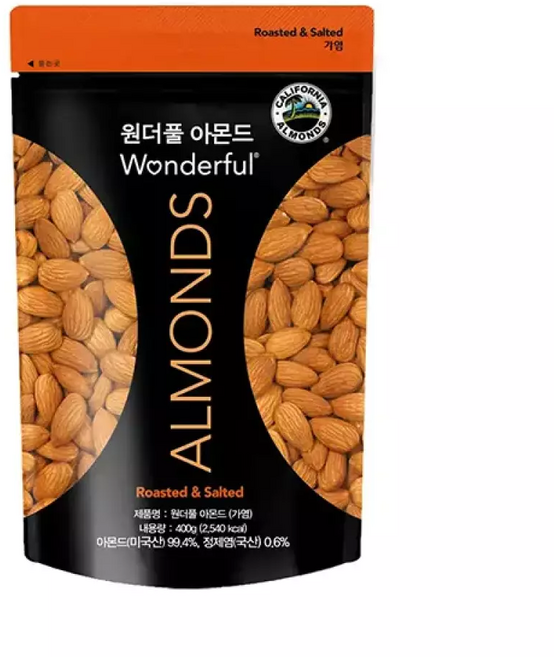 원더풀 아몬드 가염 400g, 1개