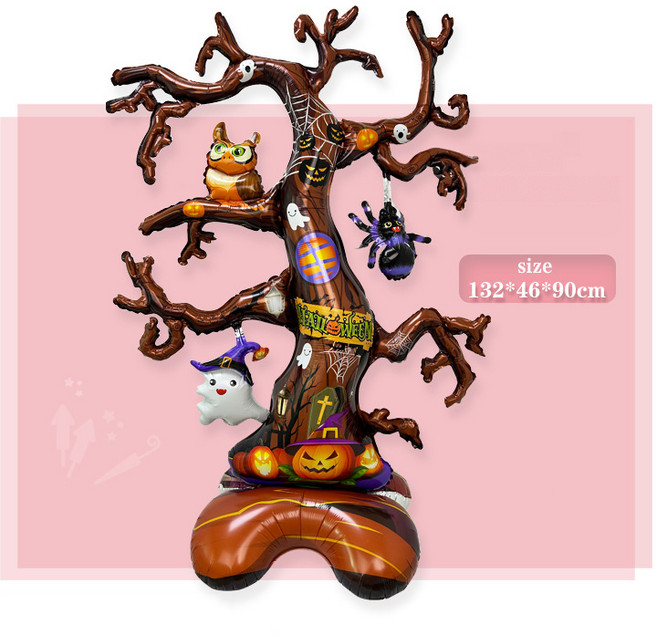 할로윈데이 소품 풍선 장식, 1개, 트리
