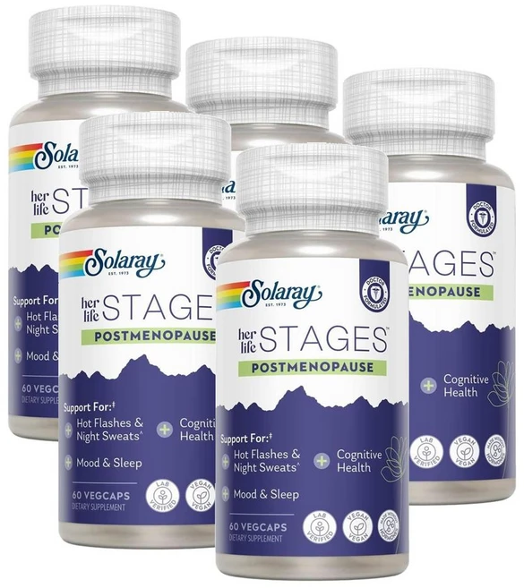 솔라레이 포스트 메노포즈 헐 라이프 스테이지 폐경기 캡슐 SOLARAY her Life Stages, 5개, 60정 - 쿠팡