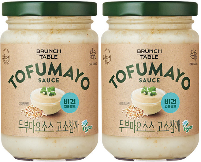 복음자리 두부마요소스 고소참깨, 185g, 2개