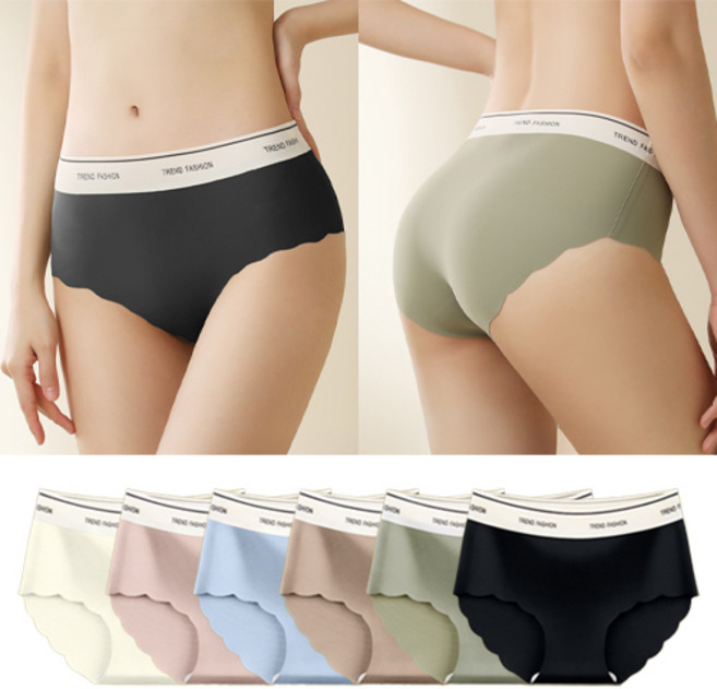 PARANKC 끼임없는 편안한 심리스 고탄력 6P 여성팬티