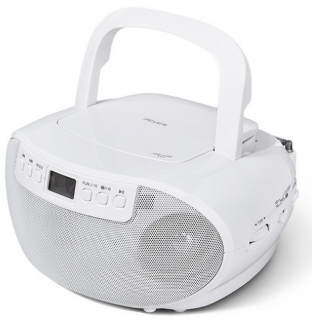 아이리버 블루투스 FM 라디오 CD플레이어, IAB50, White