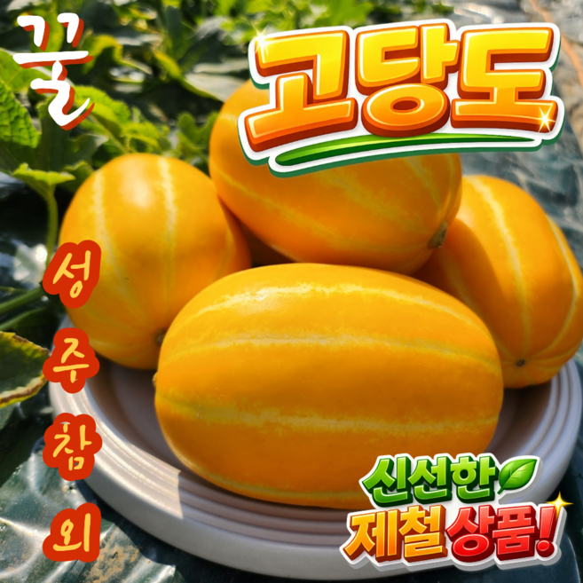 {산지직송} 오늘식탁 성주참외 제철 벌꿀참외 로얄 대과 3kg 5kg, 1박스