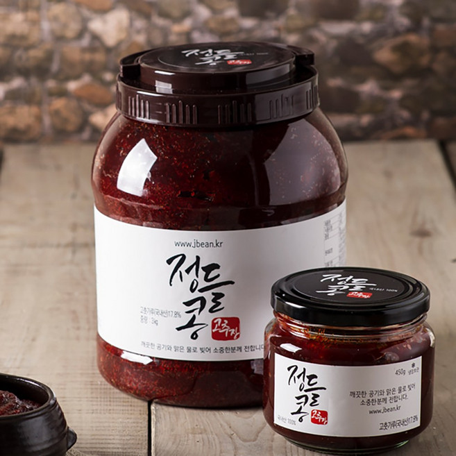 [산지발송] 강화도 시골 국산콩 재래식 전통 고추장, 1개, 3kg