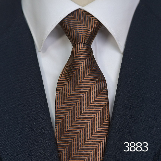 어버너 지퍼 자동 넥타이 8cm 폭 직장인 면접