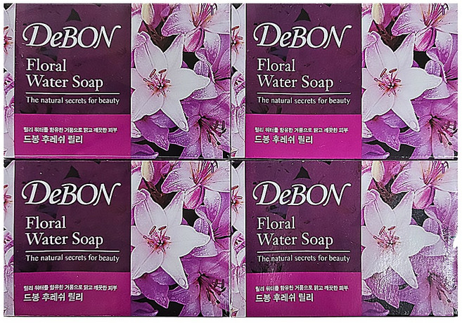 LG 드봉 후레쉬 릴리 비누, 100g, 16개입