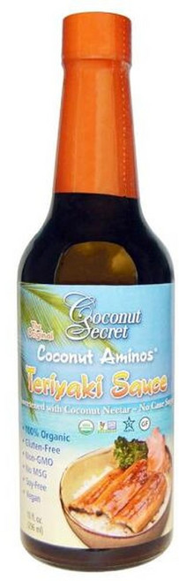 코코넛 시크릿 테리야키 소스 코코넛 아미노 10온스(296ml)(4팩), 4개, 296ml