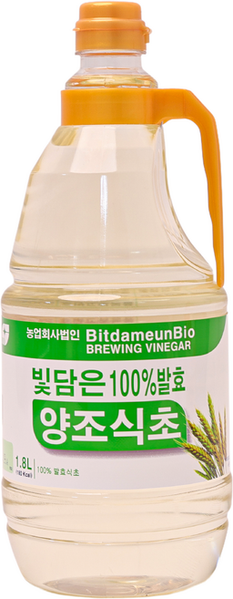빛담은 양조 식초 대용량 주방용 발효 청소용, 1개, 1.8L