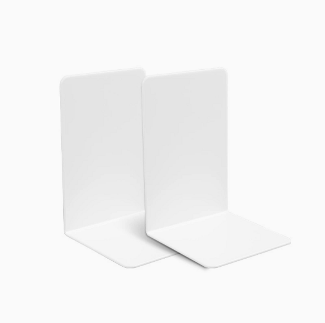 제너럴리빙 북앤드 철제 책꽂이 2p, 화이트