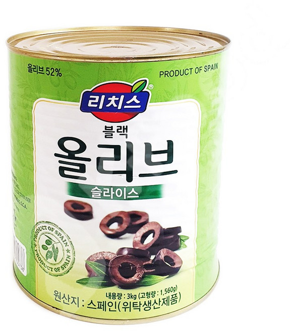리치스 슬라이스 블랙 올리브, 3kg, 1개