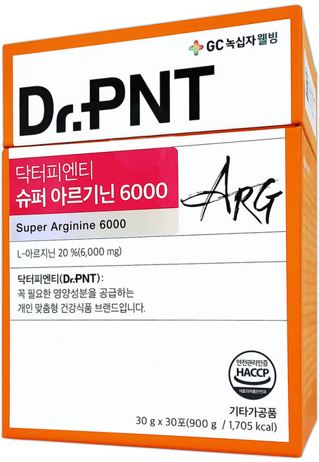 닥터피엔티 슈퍼 아르기닌 6000, 1개, 900g