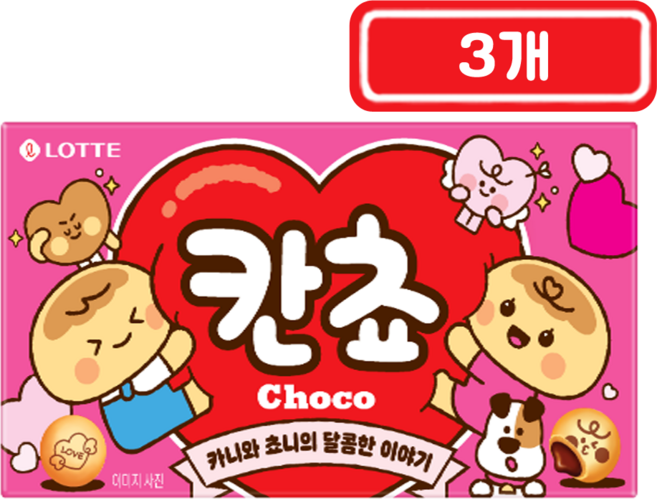 롯데)칸쵸54g, 54g, 3개