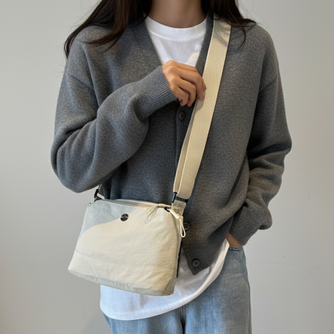 드라엘 미니 크로스백 / 4포켓 수납 생활방수 여행 가방