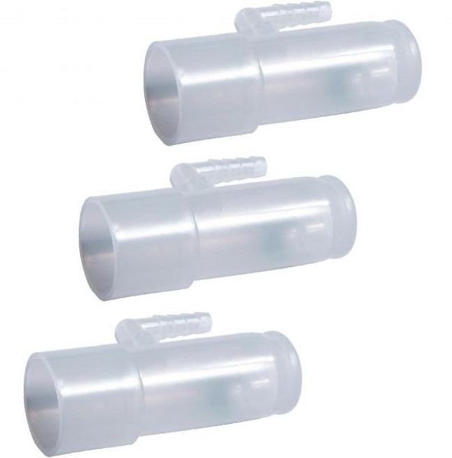 양압기 마스크 코골이 무호흡증 산소 어댑터 농축 포트 커넥터 CPAP 배관 호스 모델 1642 (1), 3