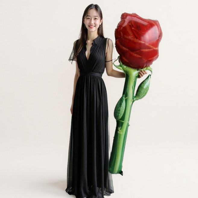 초대형 스탠딩 풍선 생일파티용품, 1개, 2.장미꽃 풍선