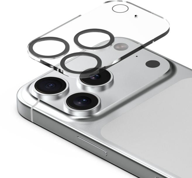 아이쉘 고경도 카메라 풀커버 강화유리 보호 필름, 2개