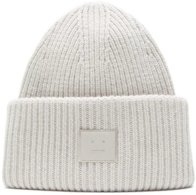 아크네 스튜디오 골지 페이스 패치 비니