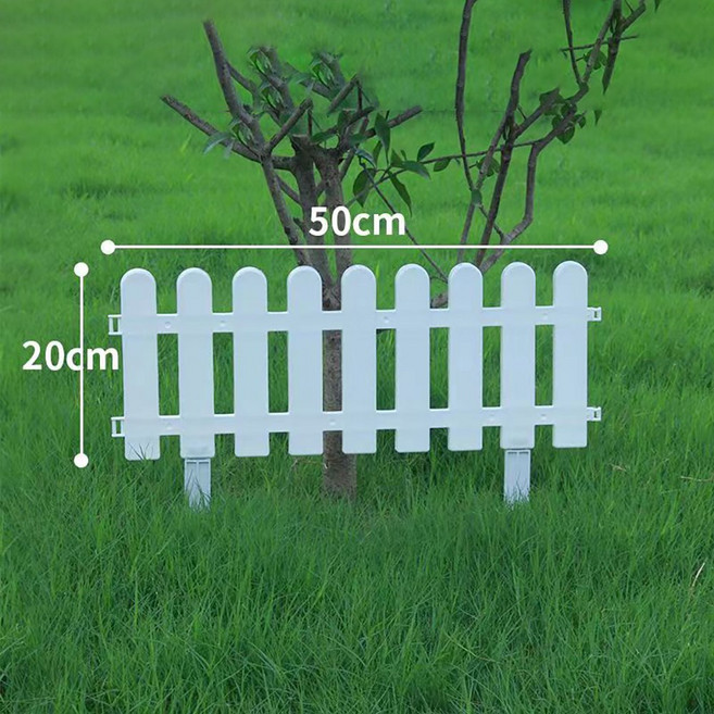 EGMI 화단 정원 텃밭 펜스 유치원 가게 장식 울타리 5P, 50x20cm, 삽입형