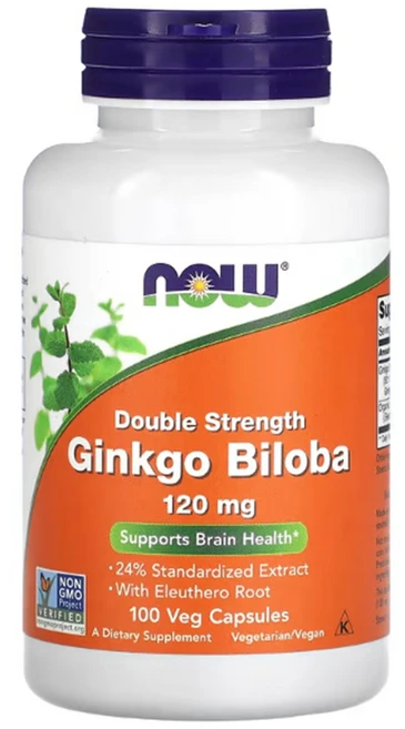 나우푸드 징코 빌로바 120mg 베지 캡슐, 100정, 3개 - 쿠팡