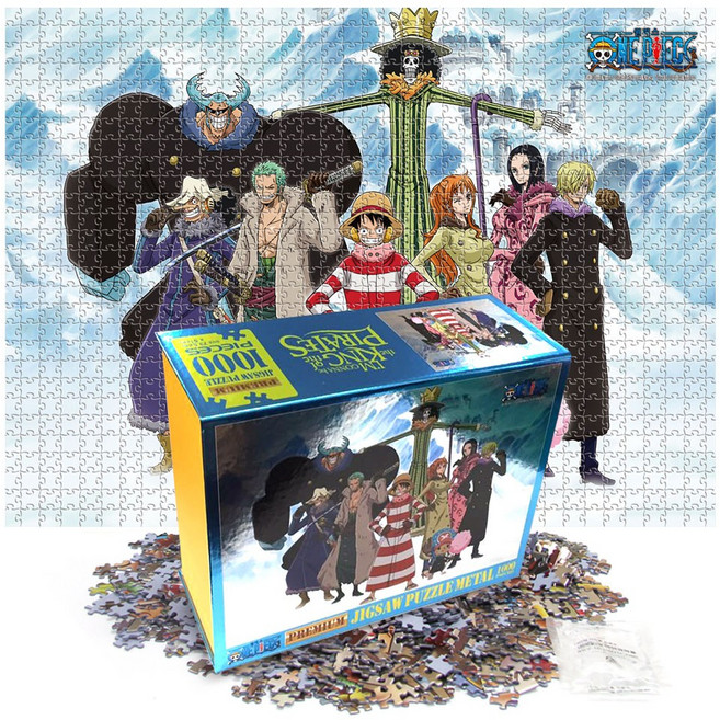 원피스 프리미엄 직소 퍼즐 1000조각, 1개, 메탈블루 우리차례, 1000피스