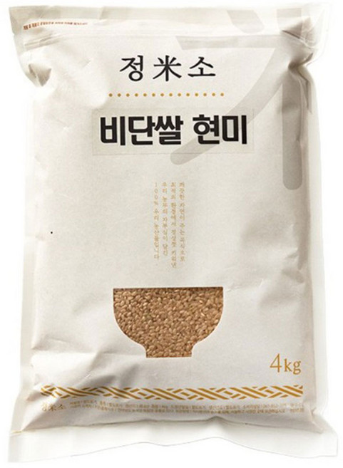 정미소 25년 햅쌀 비단쌀 현미, 비단쌀 현미 4kg, 4kg, 1개