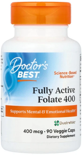 아이허브 닥터스베스트 Quatrefolic 함유 완전 활성 엽산 400 베지 캡슐 해외직구 400mcg 90정, 1개 - 쿠팡