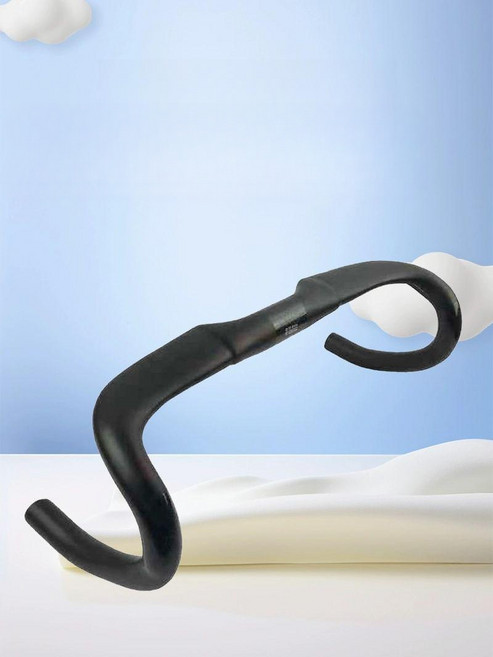 픽시 번치바 풀카본 핸들바 가벼운 트랙 스프린트 자전거 에어로 디자인, 1개, 420mm