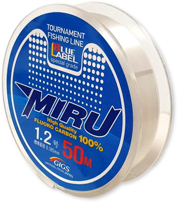 긱스코리아 미루 블루라벨 카본 목줄(50M) 구멍찌낚시 감성돔 벵에돔 바다낚시줄, 투명, 1개