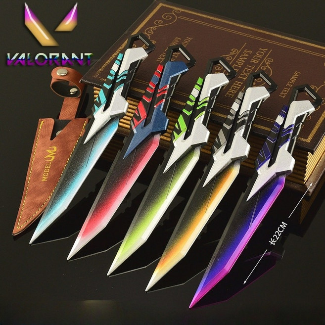 발로란트 오라바이 원텝 스킨 나이프 모형검 근접무기, 22cm ORA 퍼플