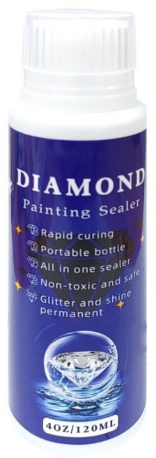 블링블링 안전인증 붓이필요없는 보석십자수 마감 코팅제 (120ml) 스펀지형 비즈 광택제, 1개