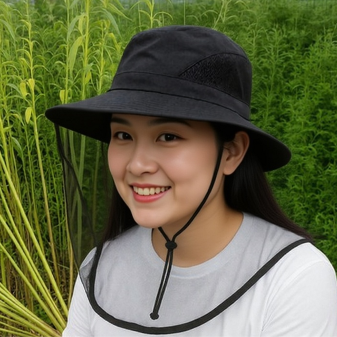 펠리시아샵 [특가 이벤트] 방충 자외선 해충 모기 차단 망사모자