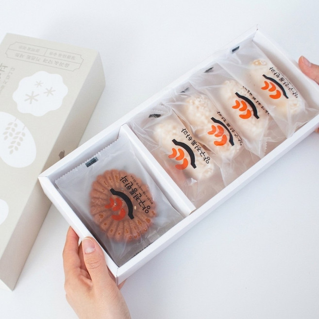 수제 찹쌀 유과8개 수제 약과4개 한과선물세트 300g