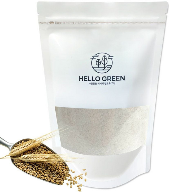 헬로우그린 국산 겉보리 가루 분말 (팩), 2개, 500g