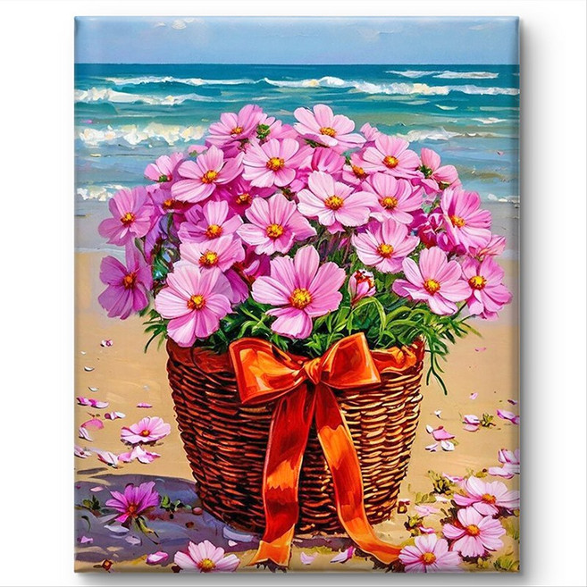 서은이네 캔버스형 보석십자수 DIY 키트 비즈 십자수 액자형 40x50cm, MA10, 1세트