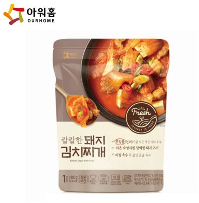 아워홈 칼칼한 돼지김치찌개, 300g, 6개