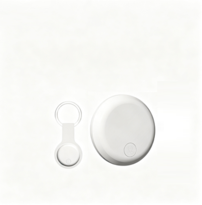 泉祥鑫 藍牙定位器 適用於Android與iOS系統, 白色【台灣芯片】+送皮套,安卓/蘋果通用版, 1個