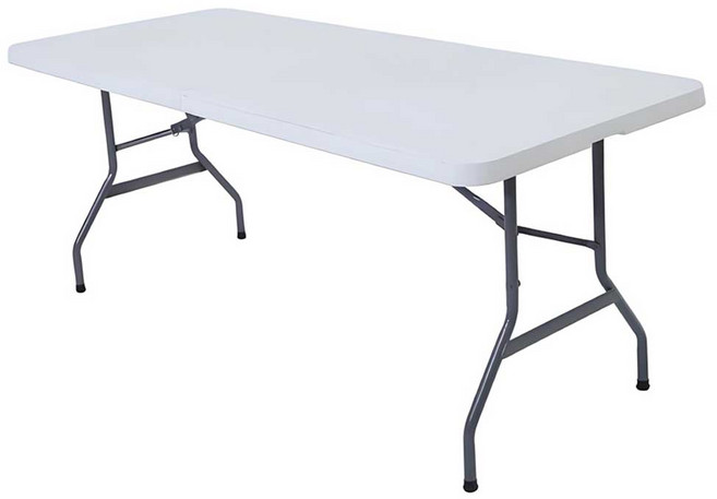 MANTU 다용도 휴대용 경량 접이식 테이블, 화이트