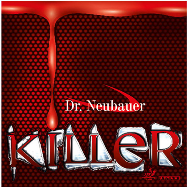 닥터노이바우어 Killer (킬러) 핌플 탁구러버, 블랙, 1개