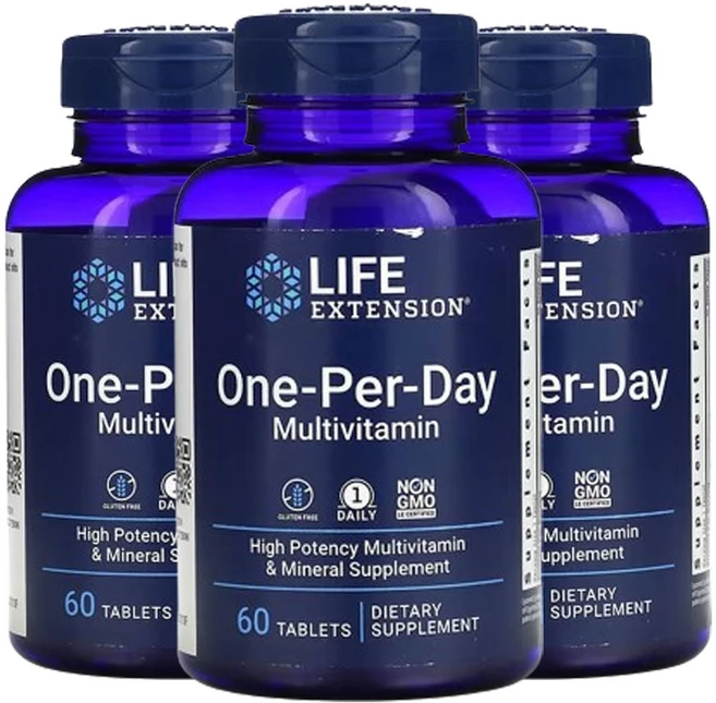 라이프익스텐션 원 퍼 데이 종합 비타민 60정, 3개 - 쿠팡