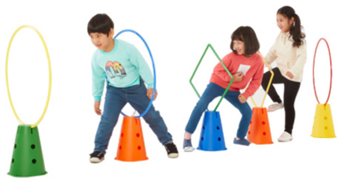 아이소파 아이짐 후프통과 놀이 IGH-OP15 유아 액션 후프 단체 게임 체육 교구, 단품, 1개