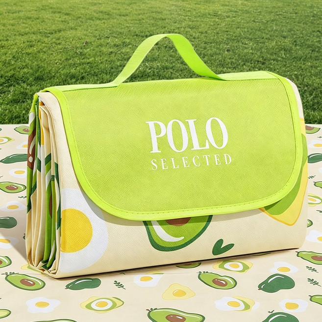 피크닉 돗자리 방습 매트 두꺼운 아웃도어 캠핑 바닥 매트 비치 돗자리 노숙 용 휴대용 야외 취사 돗자리, 아보카도