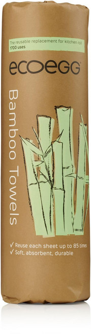 에코에그 재사용 가능한 대나무 타월 에코에그 흰색 Ecoegg Re-Usable Bamboo Towels White by Ecoegg, 1개